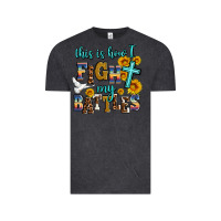 Vintage Black this is how i fight my battles Vintage Tee - AdoDesignShop