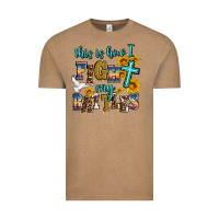 Vintage Coffee this is how i fight my battles Vintage Tee - AdoDesignShop