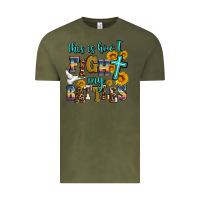 Vintage Olive this is how i fight my battles Vintage Tee - AdoDesignShop