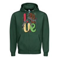 Love Juneteenth Zipper Hoodie | Teevron