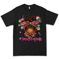 Black small business afro messy bun Premium Tee - texasbilliewilder