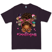Plum small business afro messy bun Premium Tee - texasbilliewilder