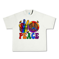 Pistachio peace Urban Heavy Tee - JahusDesignShop