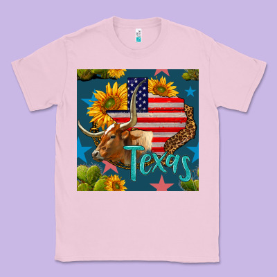 4th Of July Texas Map With Cow Seamless Pattern Classic Tee Designed By Bundleandbundleshop