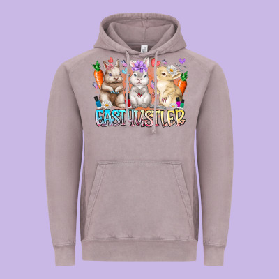 East Nail Hustler Vintage Hoodie Designed By Racoondesign