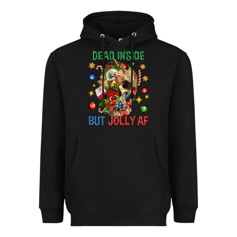Dead Inside But Jolly Af Heavyweight Hoodie by BundleAndBundleShop | Teevron