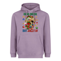 Lavender Dead Inside But Jolly Af Heavyweight Hoodie - BundleAndBundleShop