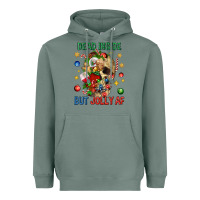 Sage Dead Inside But Jolly Af Heavyweight Hoodie - BundleAndBundleShop