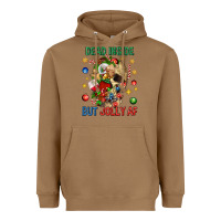 Toasted Coconut Dead Inside But Jolly Af Heavyweight Hoodie - BundleAndBundleShop