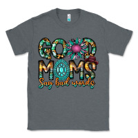 Charcoal Heather Good Moms Say Bad Words Classic Tee - CowhideDigitalArt