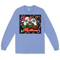 Colony Blue gamer merry christmas Long Sleeve Tee - NancyCooperArtShop
