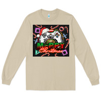 Mushroom gamer merry christmas Long Sleeve Tee - NancyCooperArtShop