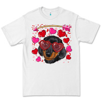 White valentine's day  dachshund puppy Premium Tee - RanaPortraitStore