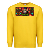 Lemon Chingona Sugar Skull License Plate Premium Sweatshirt - BundleAndBundleShop