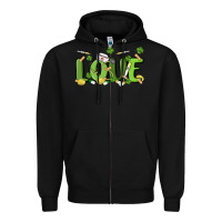 Black st patricks love nurse Zipper Hoodie - MaliasSmallBusiness