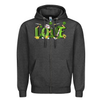 Charcoal Heather st patricks love nurse Zipper Hoodie - MaliasSmallBusiness