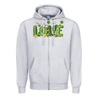 Heather Grey st patricks love nurse Zipper Hoodie - MaliasSmallBusiness