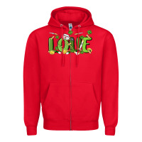 Red st patricks love nurse Zipper Hoodie - MaliasSmallBusiness