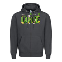 Smoke st patricks love nurse Zipper Hoodie - MaliasSmallBusiness