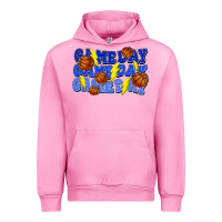 Fuchsia Pink Game day game day game day lightning bolt Urban Hoodie - HowdyJamesFarm