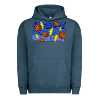 Pigment Midnight Navy Game day game day game day lightning bolt Urban Hoodie - HowdyJamesFarm