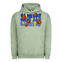 Pigment Oil Green Game day game day game day lightning bolt Urban Hoodie - HowdyJamesFarm