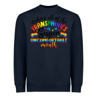 Navy wishing all of the transphobes uncomfortable month Heavyweight Sweatshirt - Artiststas