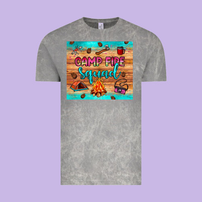 Camp Fire Squad Vintage Tee Designed By Jahusdesignshop