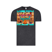 Vintage Black camp fire squad Vintage Tee - JahusDesignShop