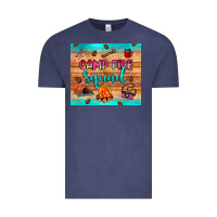 Vintage Denim camp fire squad Vintage Tee - JahusDesignShop