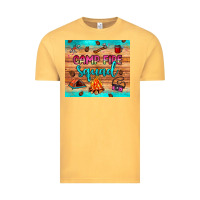 Vintage Mustard camp fire squad Vintage Tee - JahusDesignShop