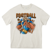 Football Life Afro Girl Sneakers Heavy Core Tee | Teevron