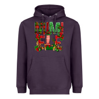 Plum Christmas Mimi Elf Heavyweight Hoodie - BundleAndBundleShop