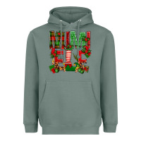 Sage Christmas Mimi Elf Heavyweight Hoodie - BundleAndBundleShop