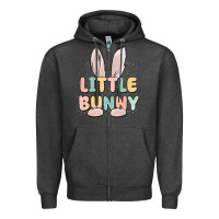 Charcoal Heather little bunny malias Zipper Hoodie - MaliasSmallBusiness
