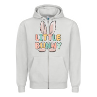 Dove Grey little bunny malias Zipper Hoodie - MaliasSmallBusiness