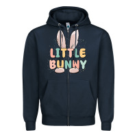 Navy little bunny malias Zipper Hoodie - MaliasSmallBusiness