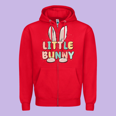 Little Bunny Malias Zipper Hoodie Designed By Maliassmallbusiness
