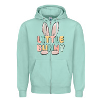 Seafoam little bunny malias Zipper Hoodie - MaliasSmallBusiness
