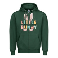 Sports Green little bunny malias Zipper Hoodie - MaliasSmallBusiness