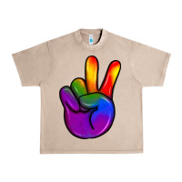 French Oak pride peace hand Urban Heavy Tee - JahusDesignShop