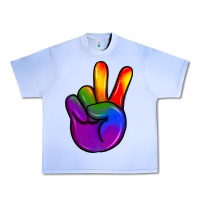 Pride Peace Hand Urban Heavy Tee | Teevron