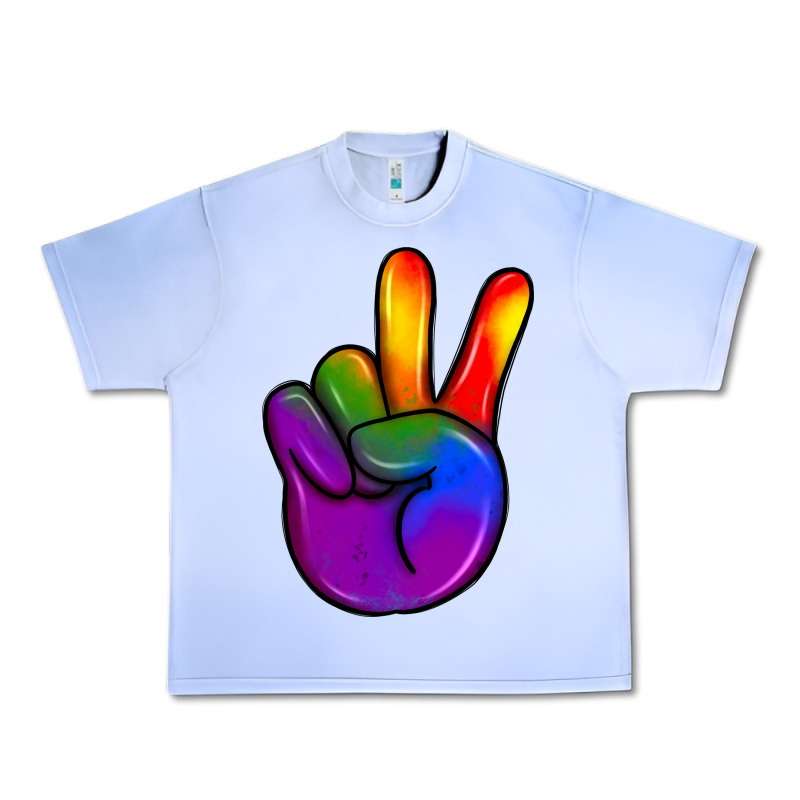 Pride Peace Hand Urban Heavy Tee by JahusDesignShop | Teevron