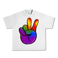 Lunar Rock pride peace hand Urban Heavy Tee - JahusDesignShop