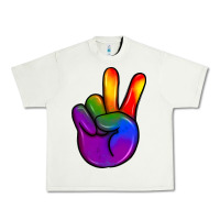 Pistachio pride peace hand Urban Heavy Tee - JahusDesignShop