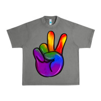 Tornado pride peace hand Urban Heavy Tee - JahusDesignShop
