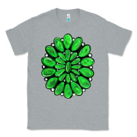 Heather Grey green gemstone Classic Tee - RanaPortraitStore