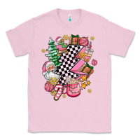 Bubblegum Pink pink christmas lightning bolt Classic Tee - AdoDesignShop
