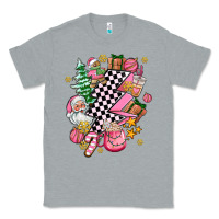 Heather Grey pink christmas lightning bolt Classic Tee - AdoDesignShop