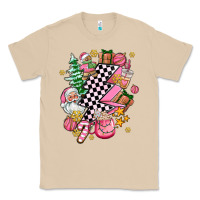 Mushroom pink christmas lightning bolt Classic Tee - AdoDesignShop